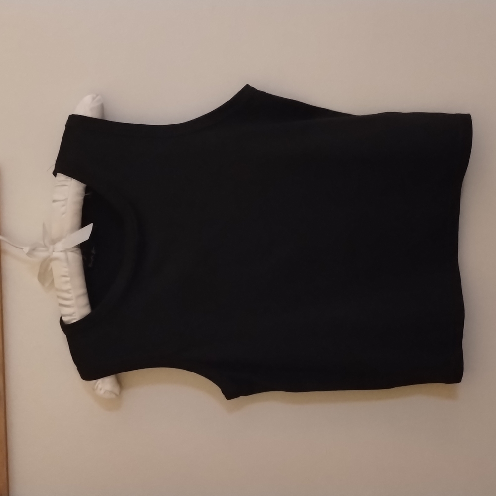LAYERING BLACK TANK  - Large, Polyester and Spandex, NWOT